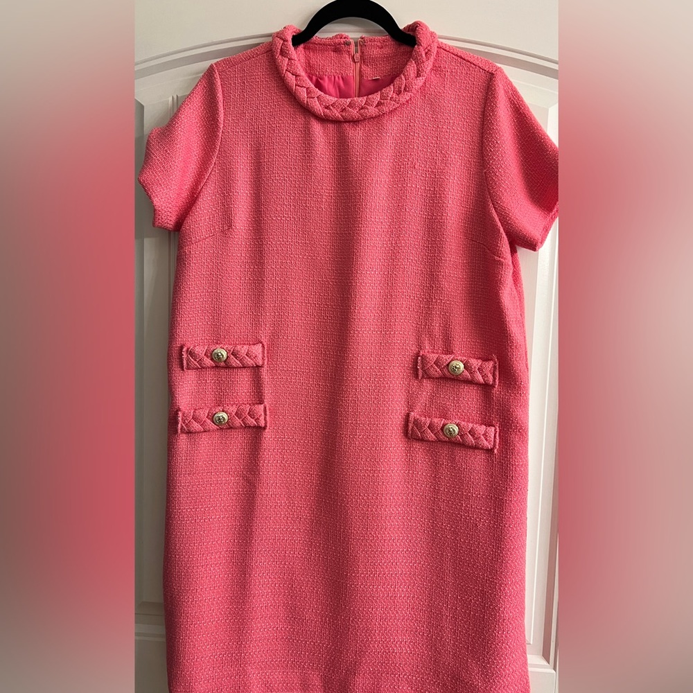 Amazon Pink Textured Dress